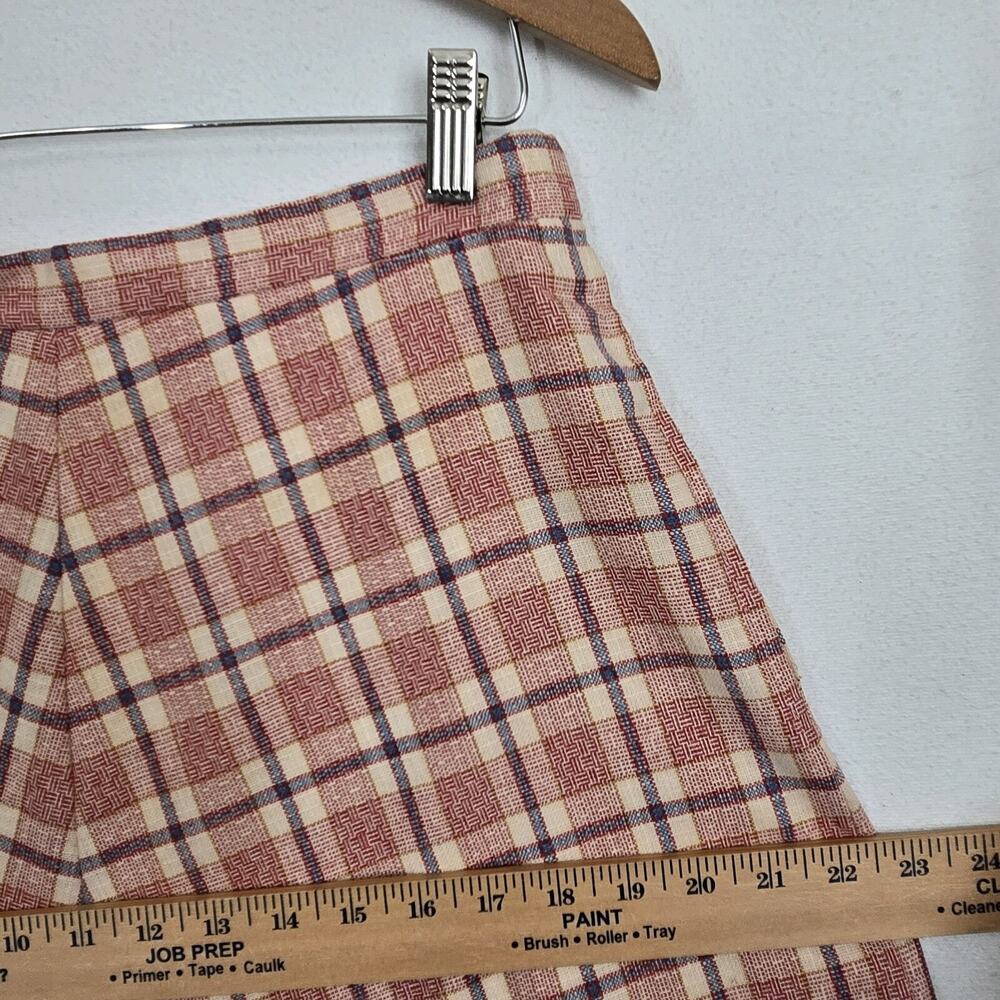 Vintage Beverly Paige Plaid Maxi Skirt Sz 14* Multicolor Union Made Preppy READ - Picture 11 of 13